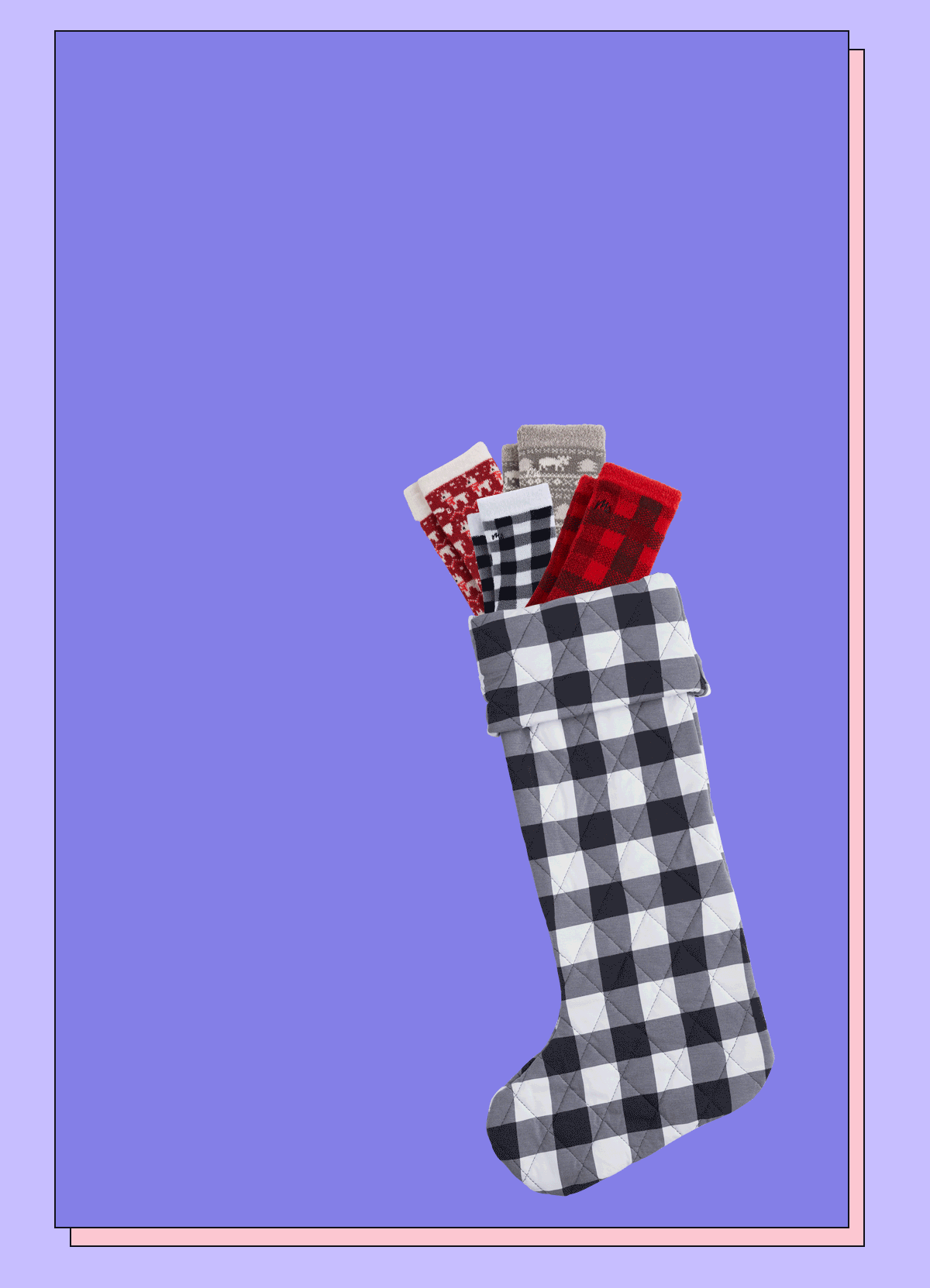 New Cozy Socks are perfect for our new Quilted Modal Stocking (aka large sock). Yea, it’s socks inside a sock. Our minds are blown, too. 